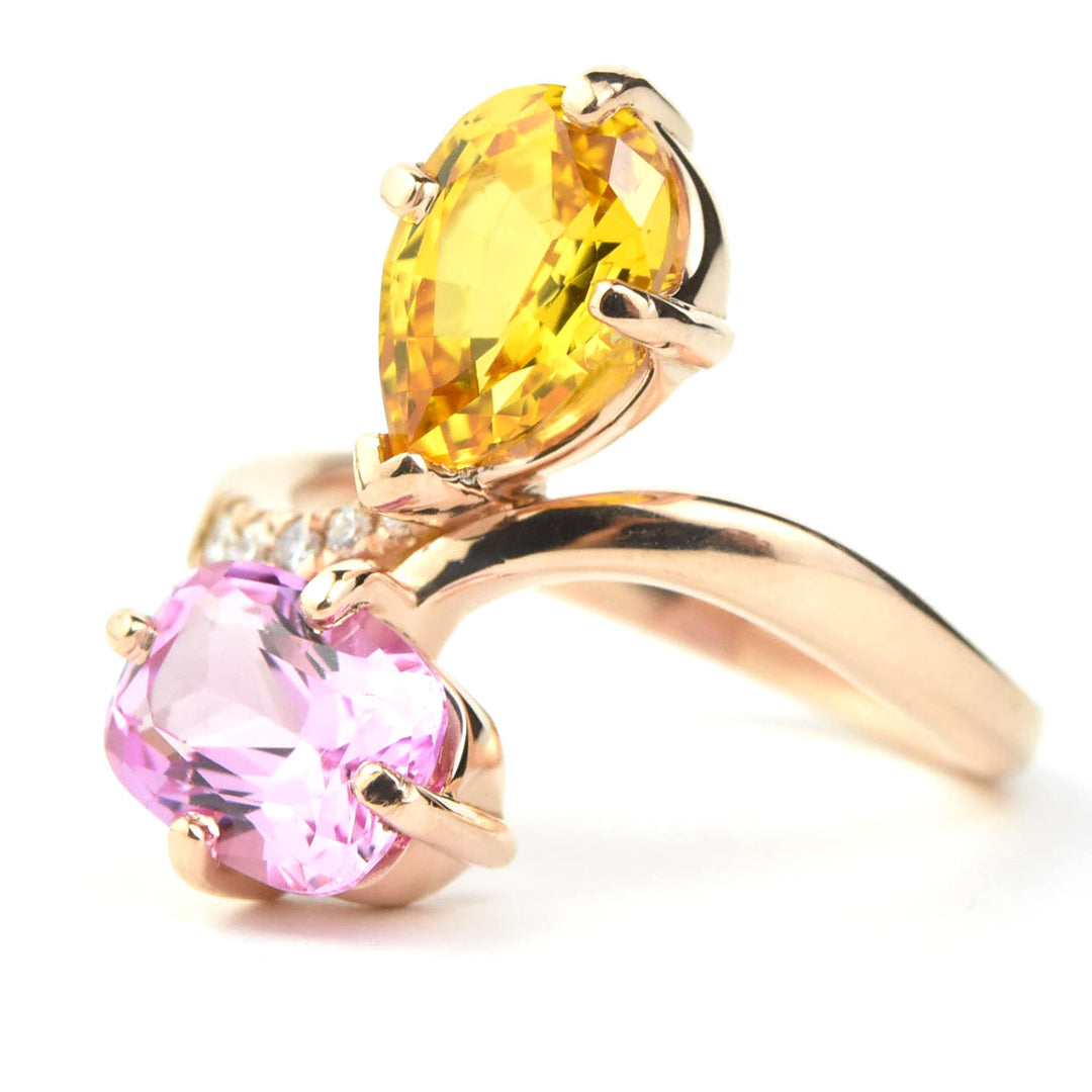 The Empress of Color Ring, 14k Rose Gold