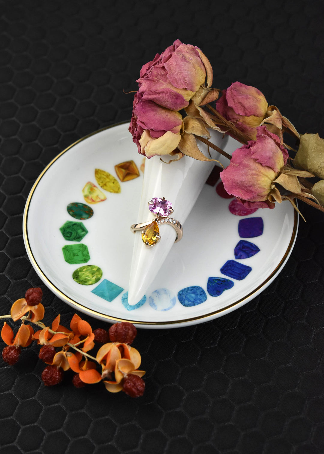 The Empress of Color Ring, 14k Rose Gold
