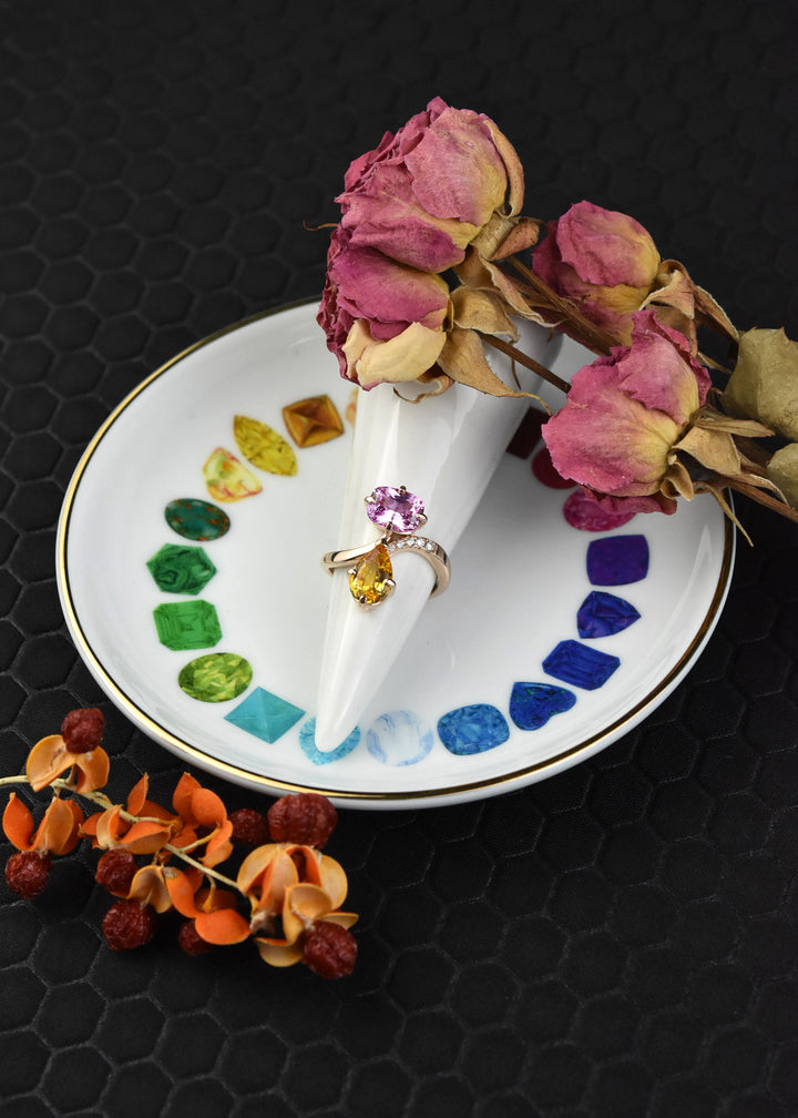 The Empress of Color Ring, 14k Rose Gold
