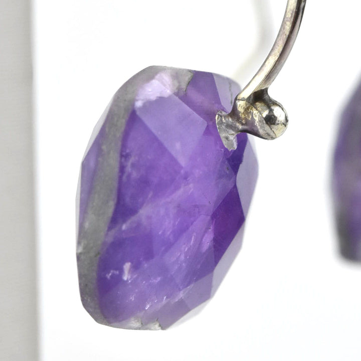 Dazzling Cushion Cut Amethyst Earrings - Goldmakers Fine Jewelry