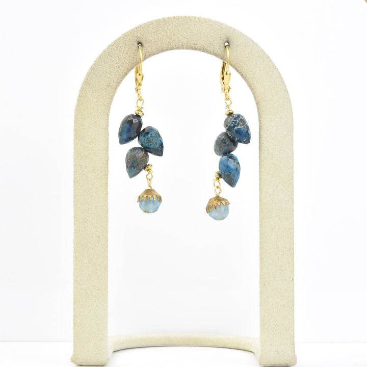 Chrysocolla Briolette Drops