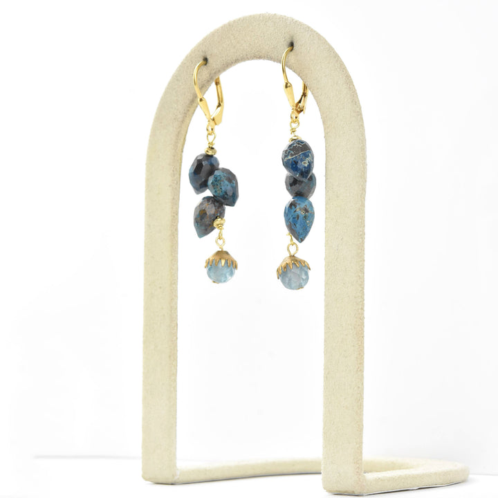 Chrysocolla Briolette Drops