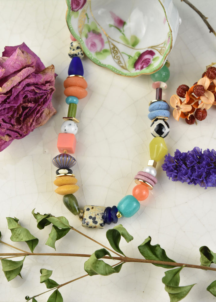 Chunky Beaded Statement Necklace