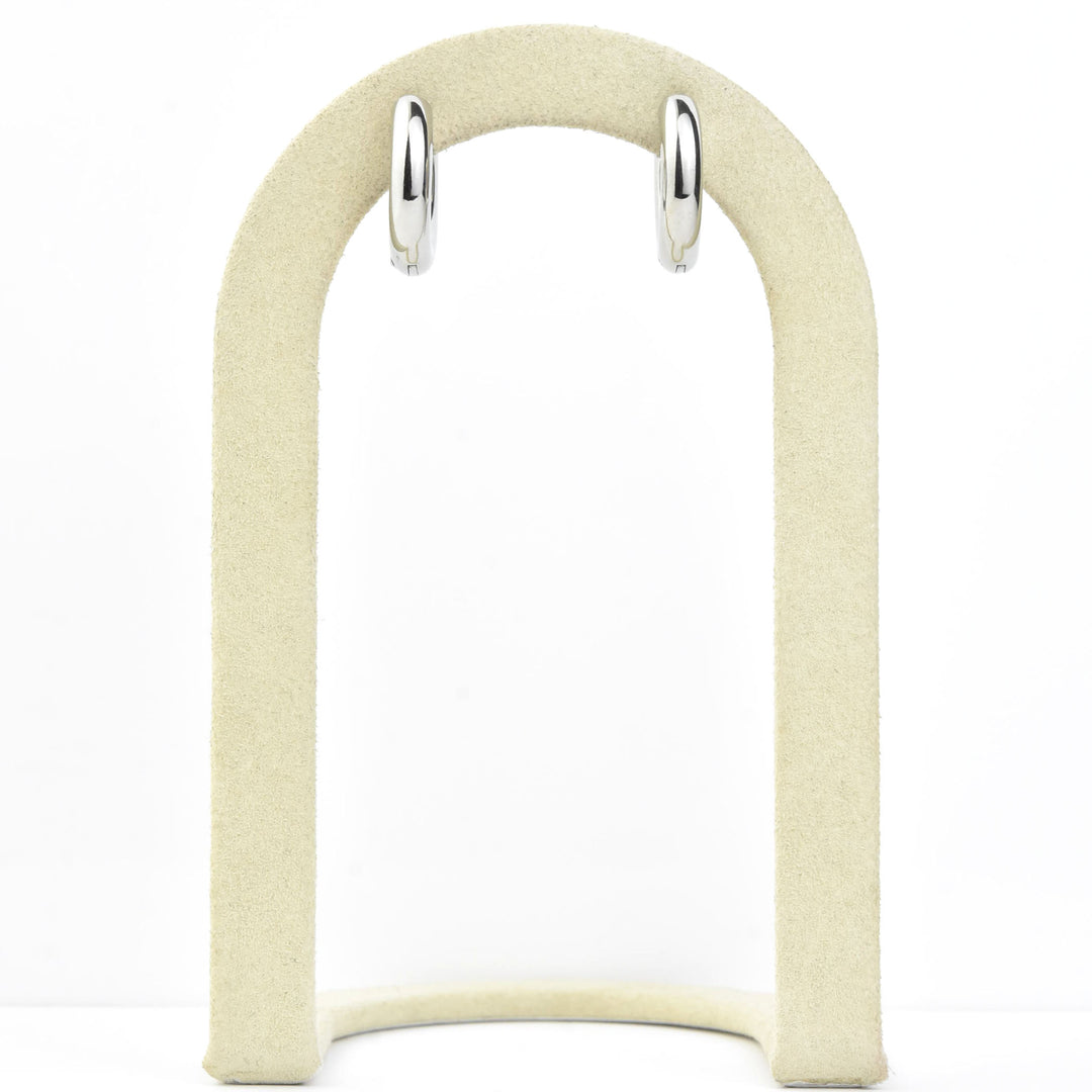 Chunky Rounded Huggie Hoops