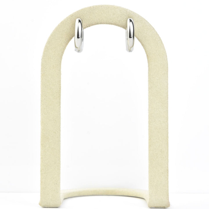 Chunky Rounded Huggie Hoops