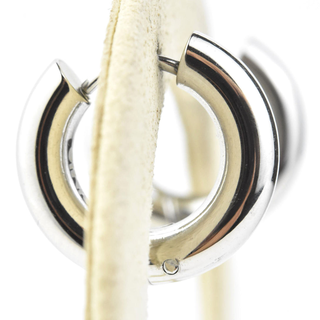 Chunky Rounded Huggie Hoops