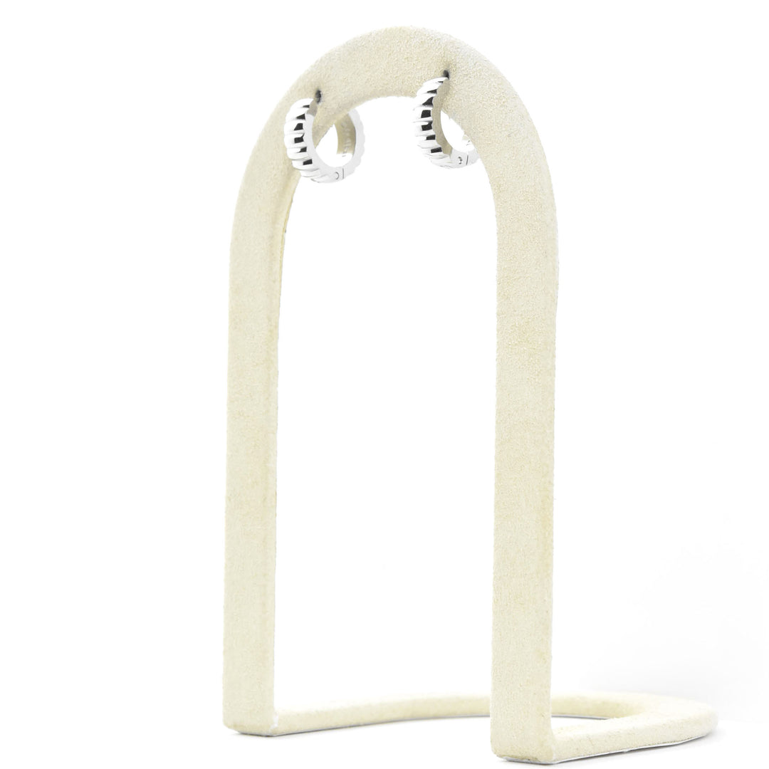 Chunky Scalloped Huggie Hoops - Goldmakers Fine Jewelry