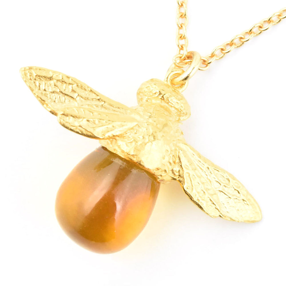 Citrine Bee Necklace - Goldmakers Fine Jewelry