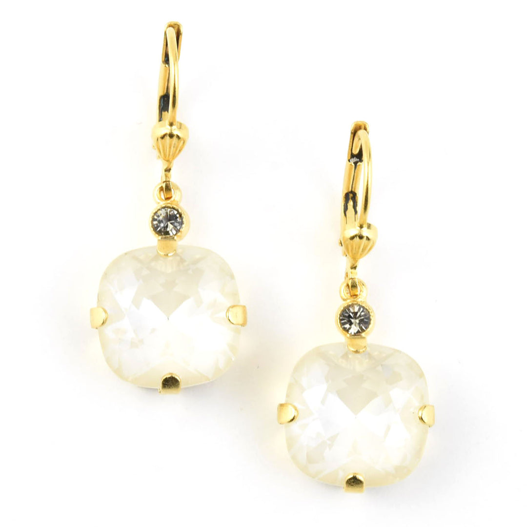 Classic Crystal Drops in Gold Plate - Goldmakers Fine Jewelry
