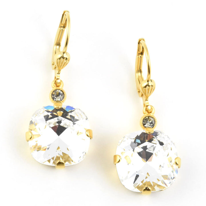Classic Crystal Drops in Gold Plate - Goldmakers Fine Jewelry