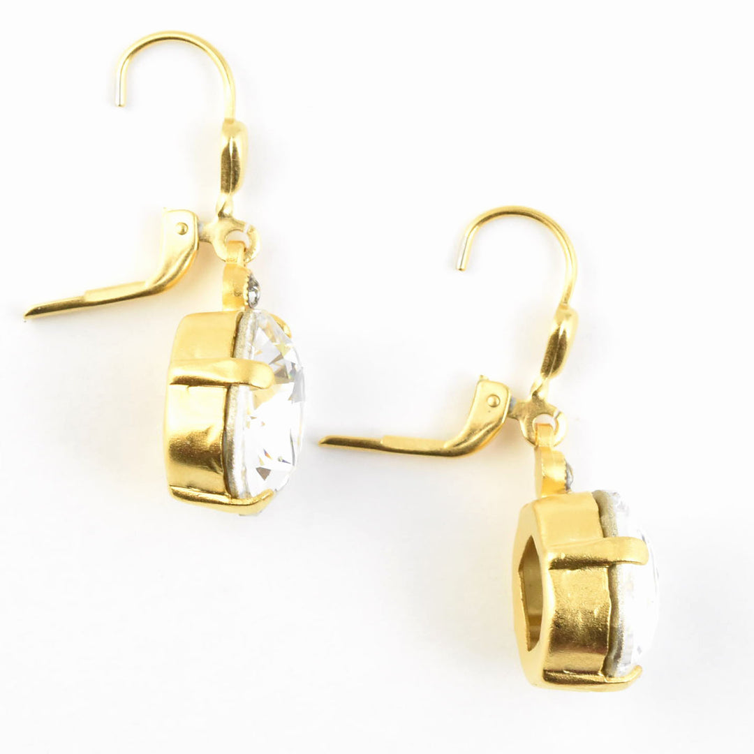 Classic Crystal Drops in Gold Plate - Goldmakers Fine Jewelry