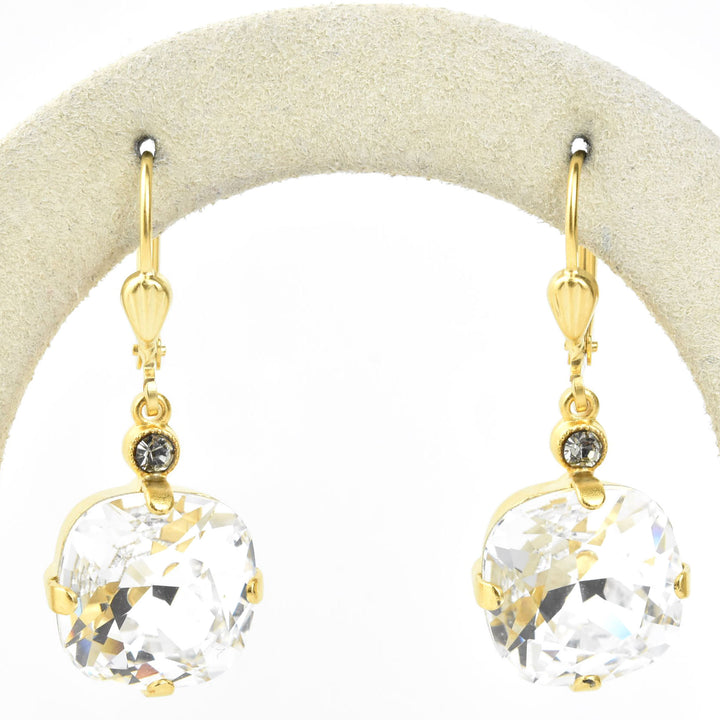 Classic Crystal Drops in Gold Plate - Goldmakers Fine Jewelry