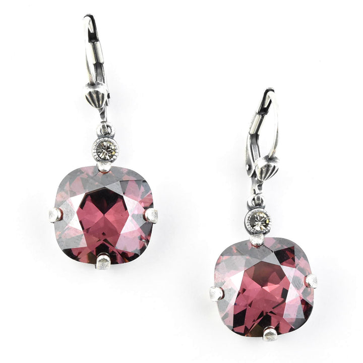 Classic Crystal Drops in Silver Plate