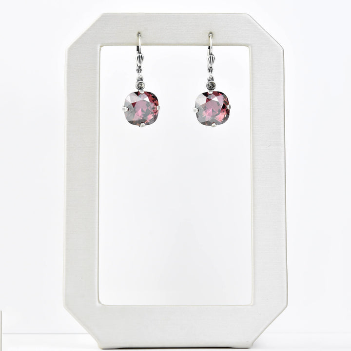 Classic Crystal Drops in Silver Plate