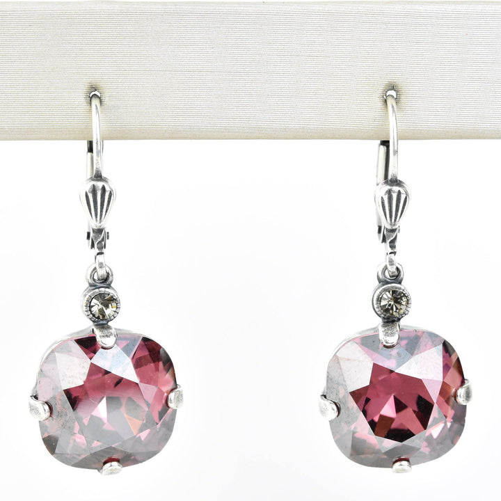 Classic Crystal Drops in Silver Plate