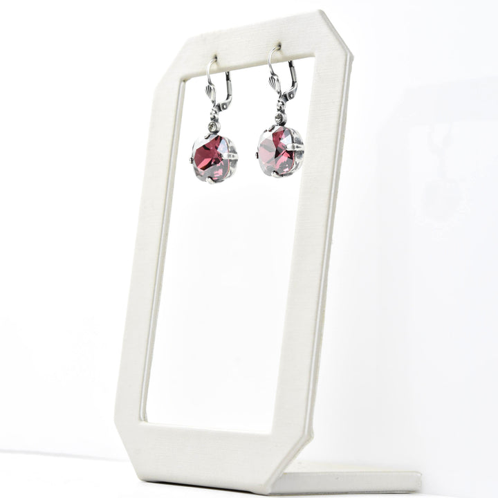 Classic Crystal Drops in Silver Plate