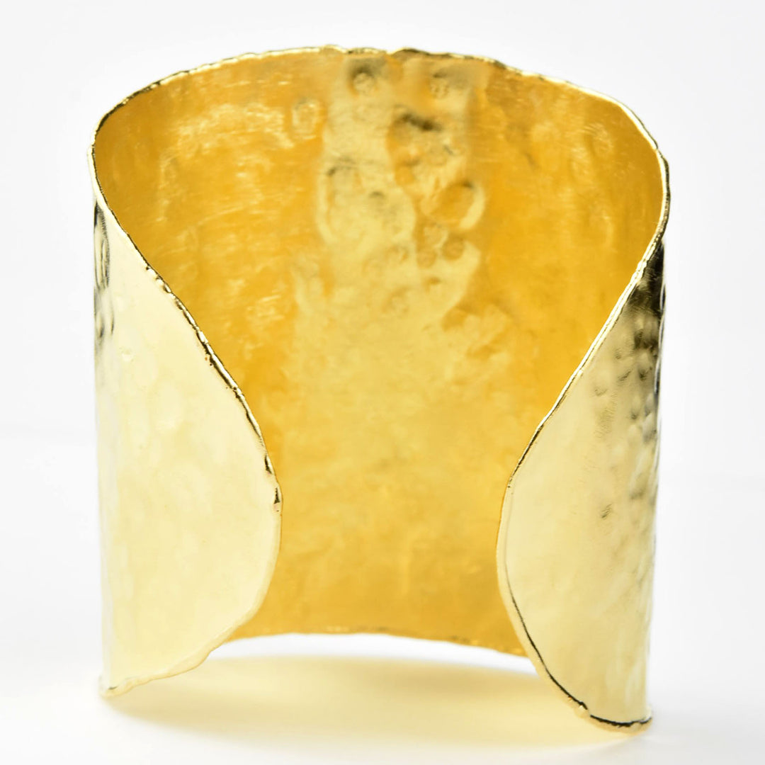 Large Classic Hammered Cuff