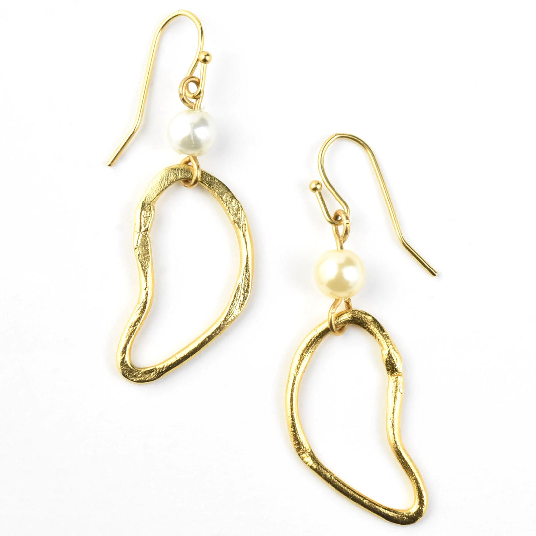 Cloud & Pearl Earrings