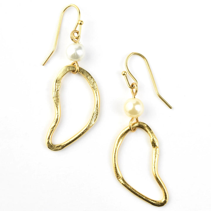 Cloud & Pearl Earrings