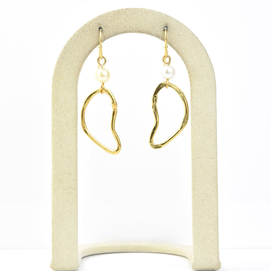 Cloud & Pearl Earrings