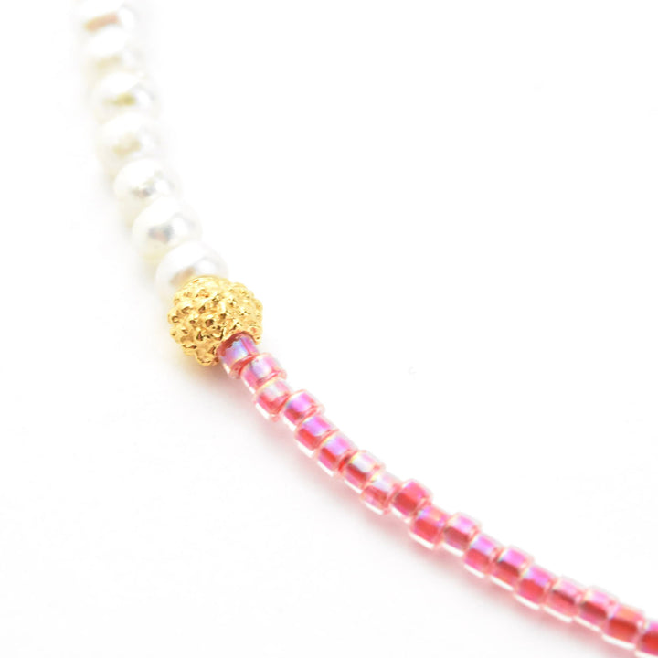 Sunset Cloud Necklace with Pearls - Goldmakers Fine Jewelry