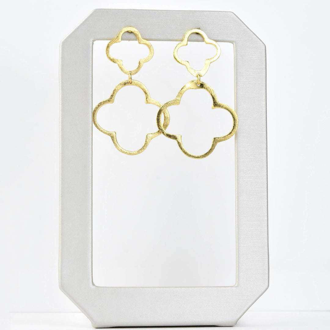 Clover Dangle Studs