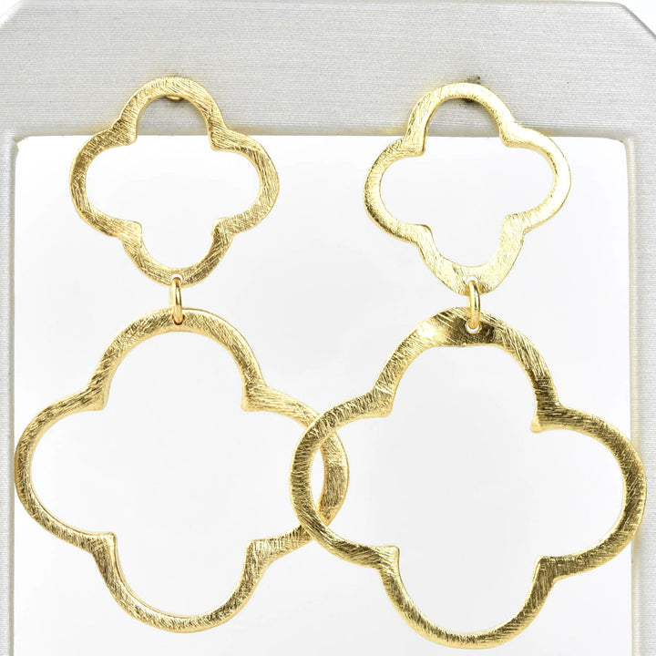 Clover Dangle Studs