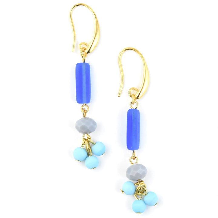Cobalt Glass Earrings