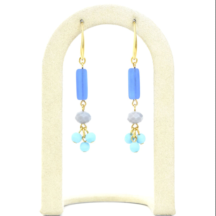 Cobalt Glass Earrings