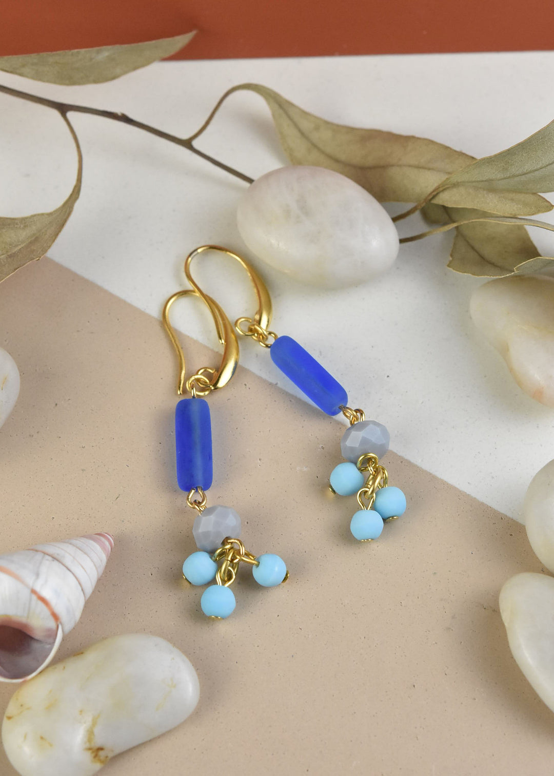 Cobalt Glass Earrings