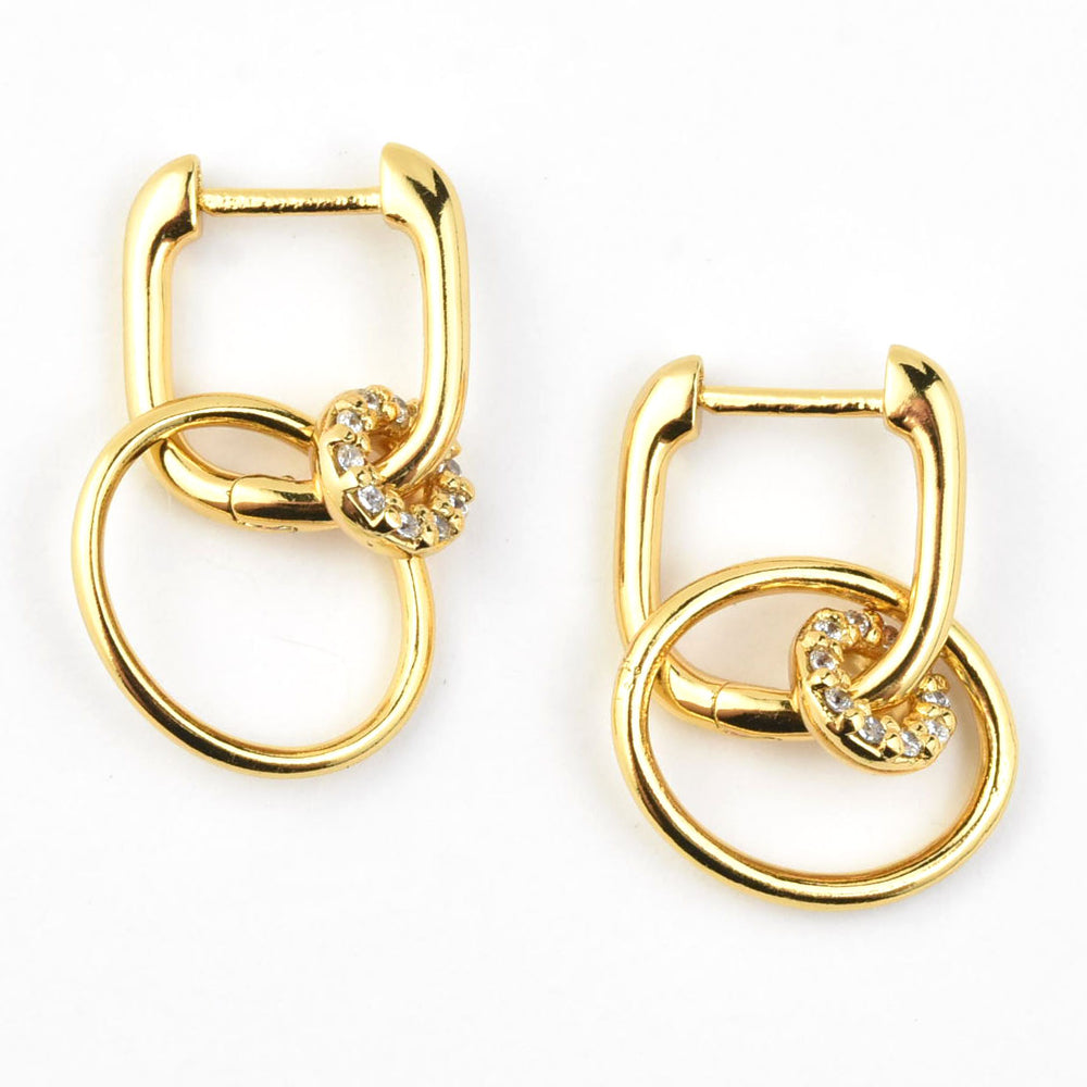 Mini Colette Pave Huggie Hoops - Goldmakers Fine Jewelry
