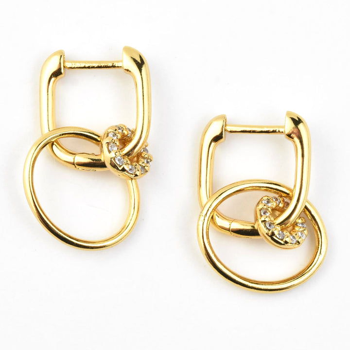Mini Colette Pave Huggie Hoops - Goldmakers Fine Jewelry