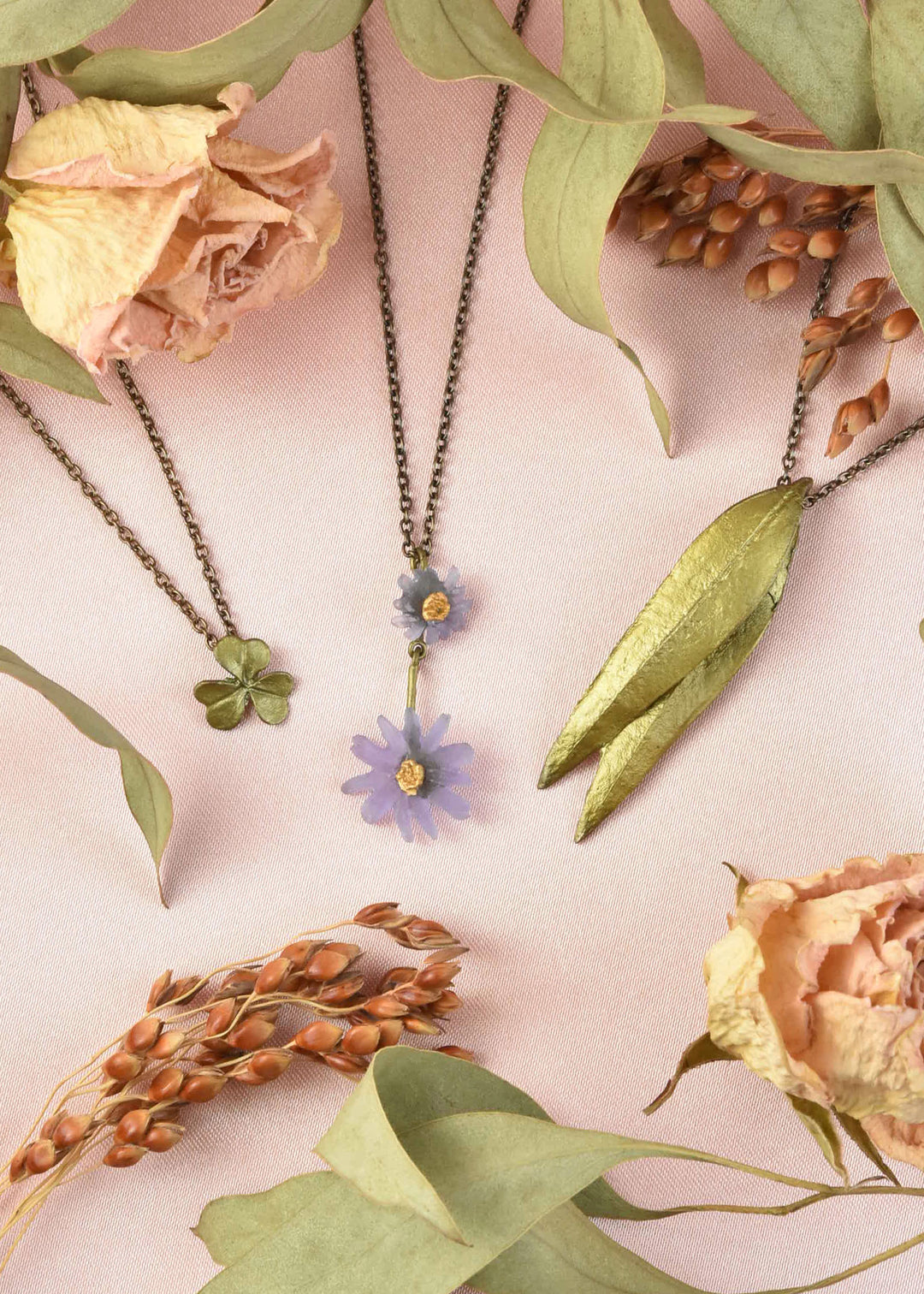 Double Drop Aster Necklace