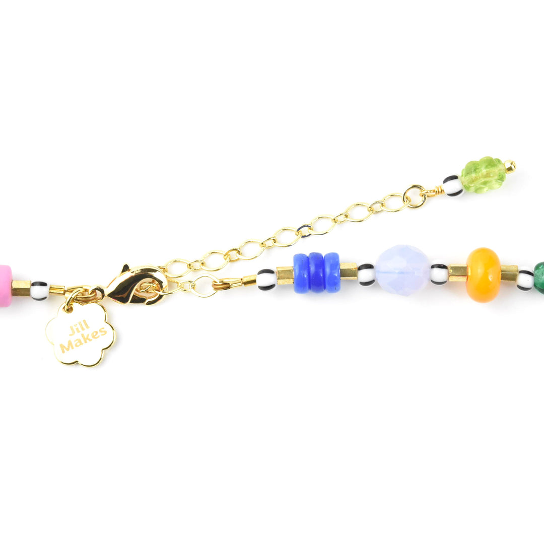 Colorful Electric Beaded Necklace