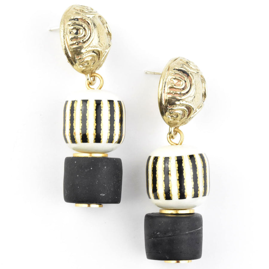 Column Earrings - Goldmakers Fine Jewelry