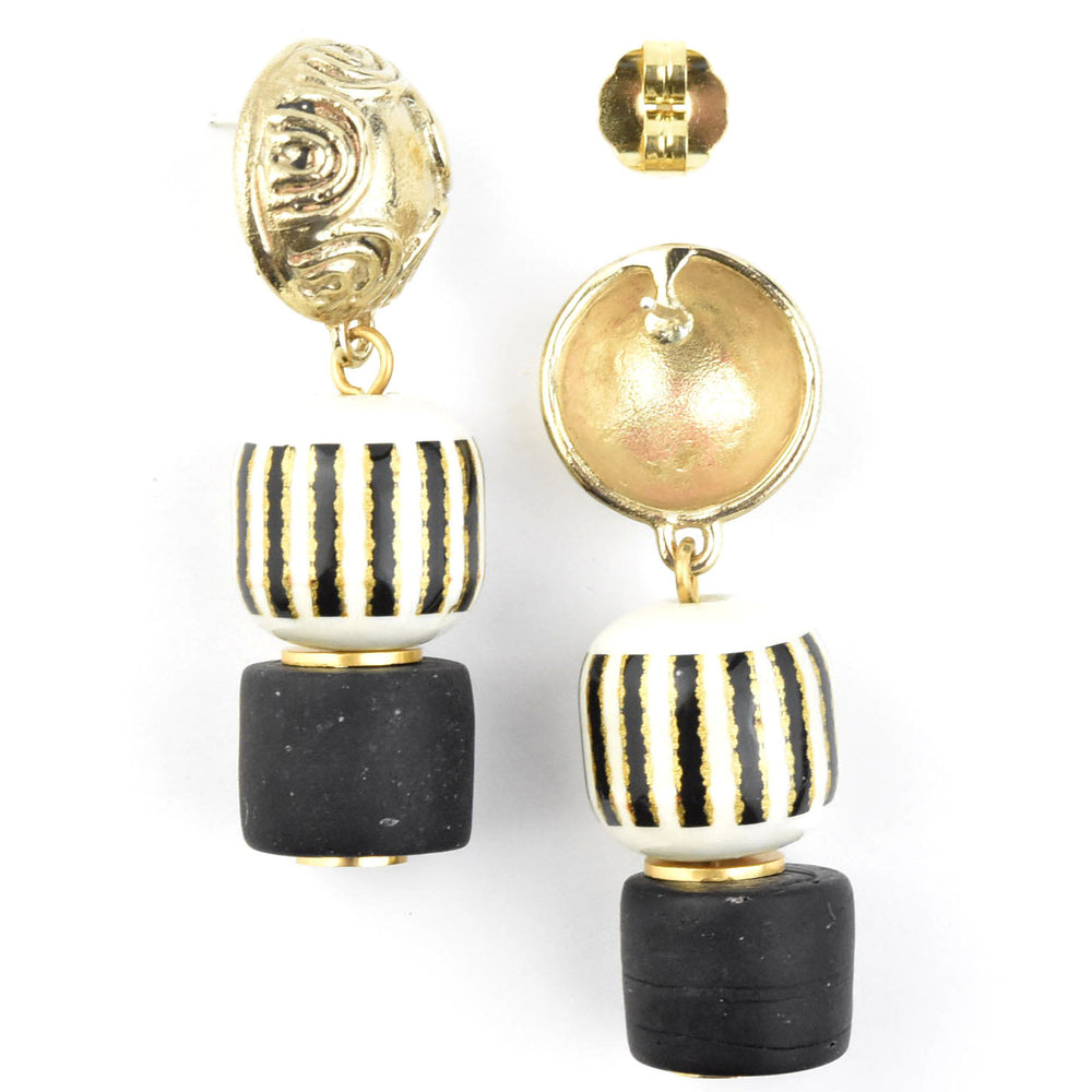 Column Earrings - Goldmakers Fine Jewelry