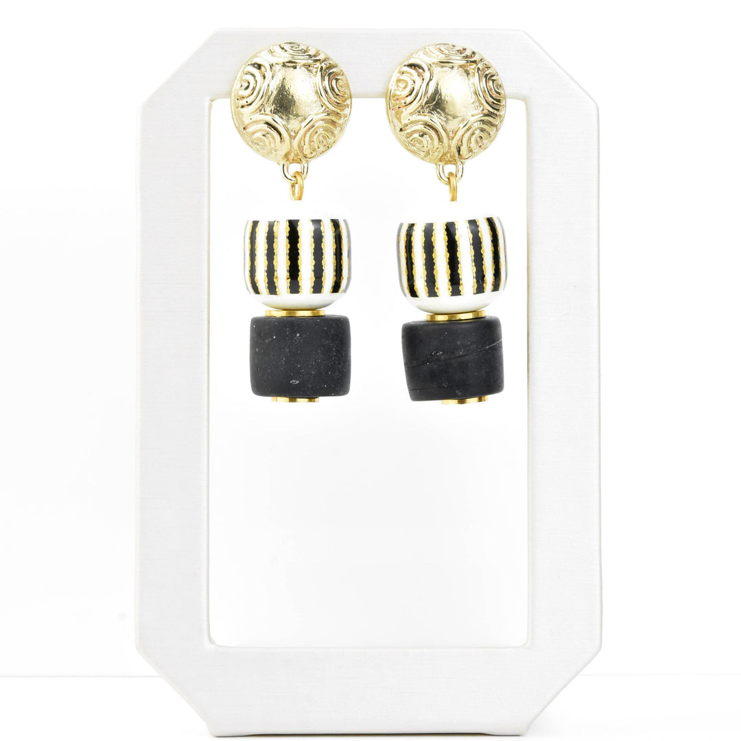 Column Earrings - Goldmakers Fine Jewelry