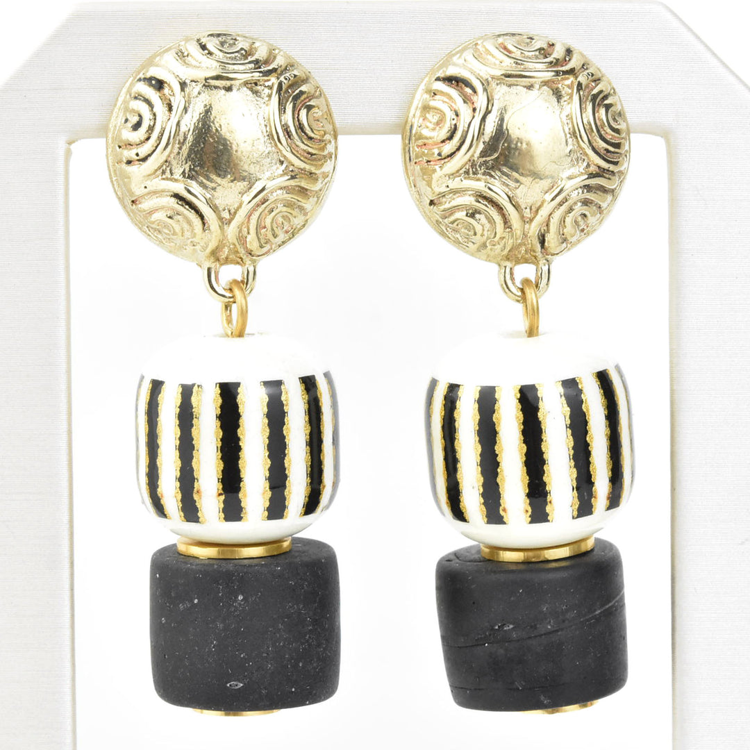 Column Earrings - Goldmakers Fine Jewelry