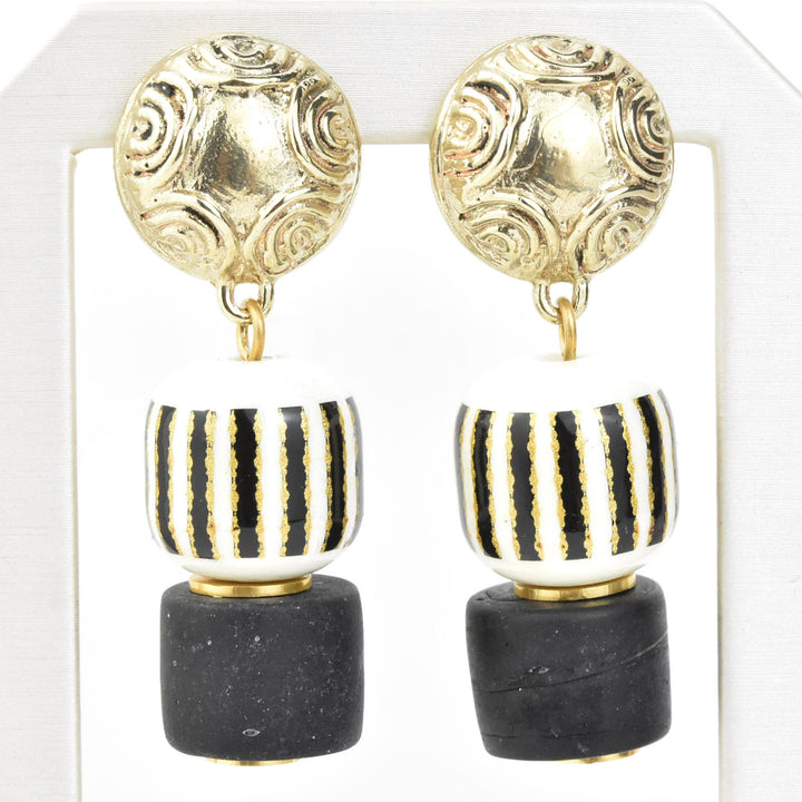 Column Earrings - Goldmakers Fine Jewelry