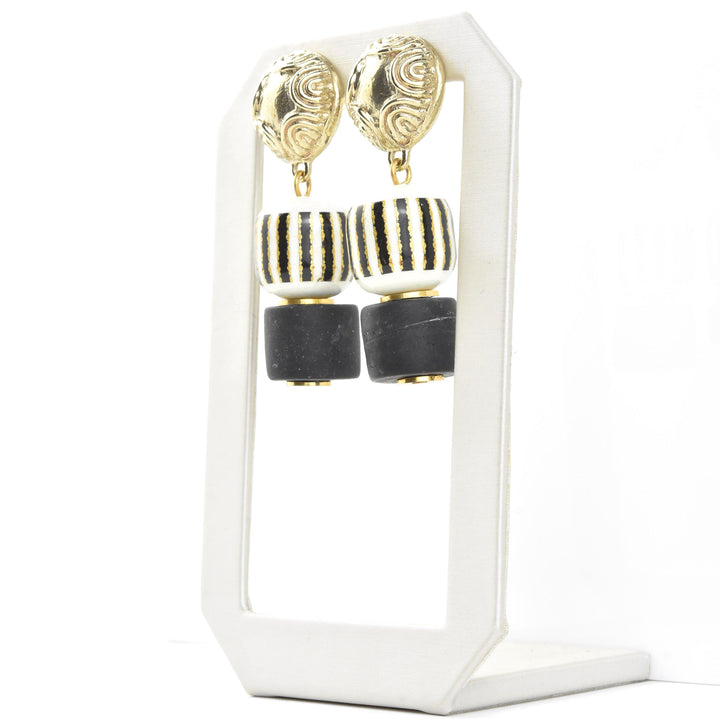 Column Earrings - Goldmakers Fine Jewelry