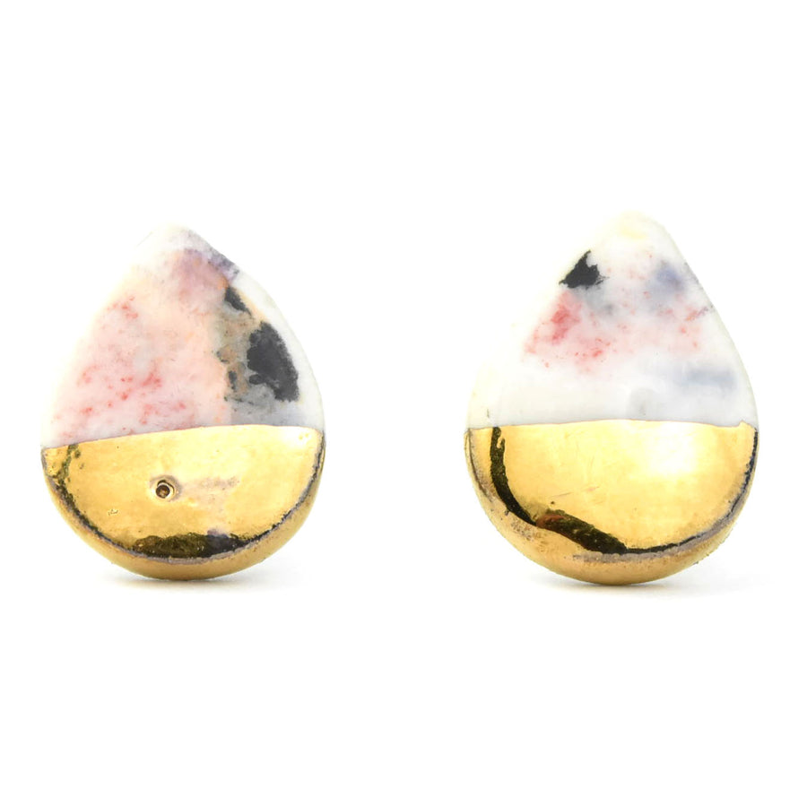 Confetti Teardrop Studs - Goldmakers Fine Jewelry