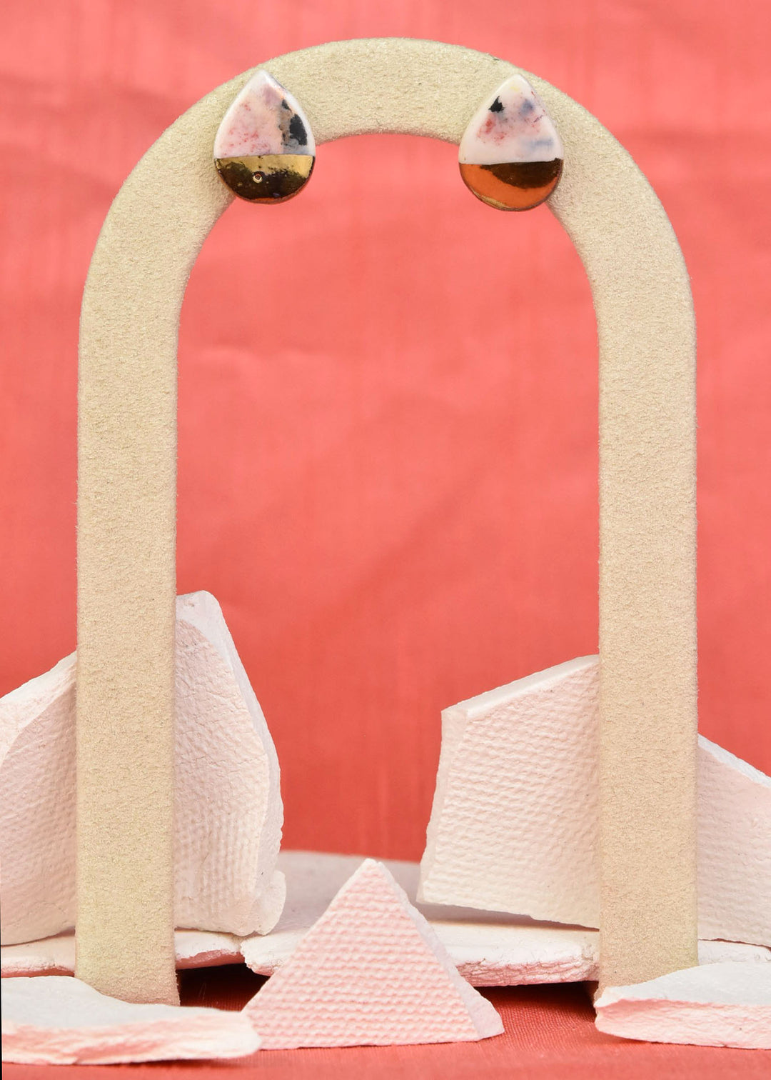 Confetti Teardrop Studs - Goldmakers Fine Jewelry