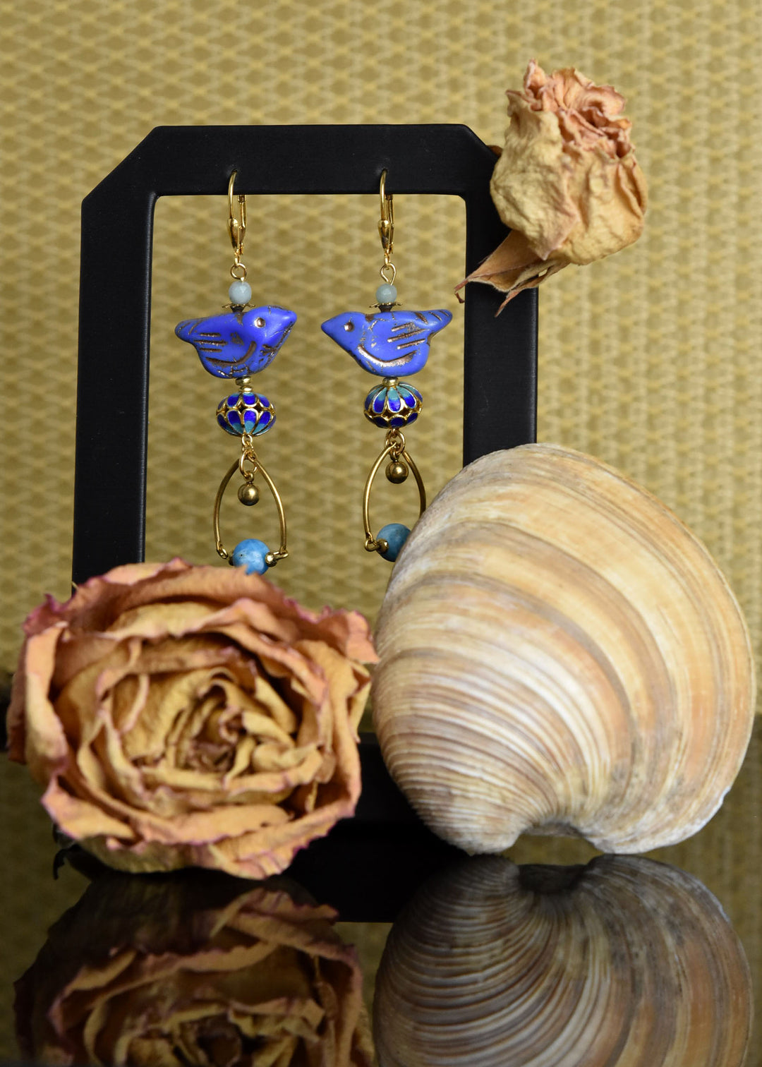 Cornflower Blue Bird Earrings