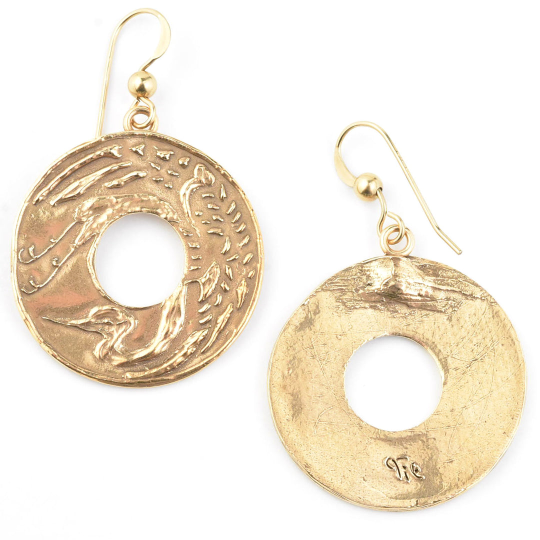 Flying Crane Earrings