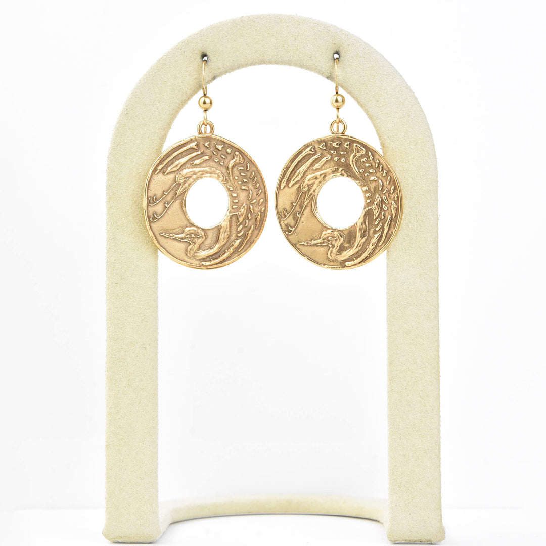 Flying Crane Earrings