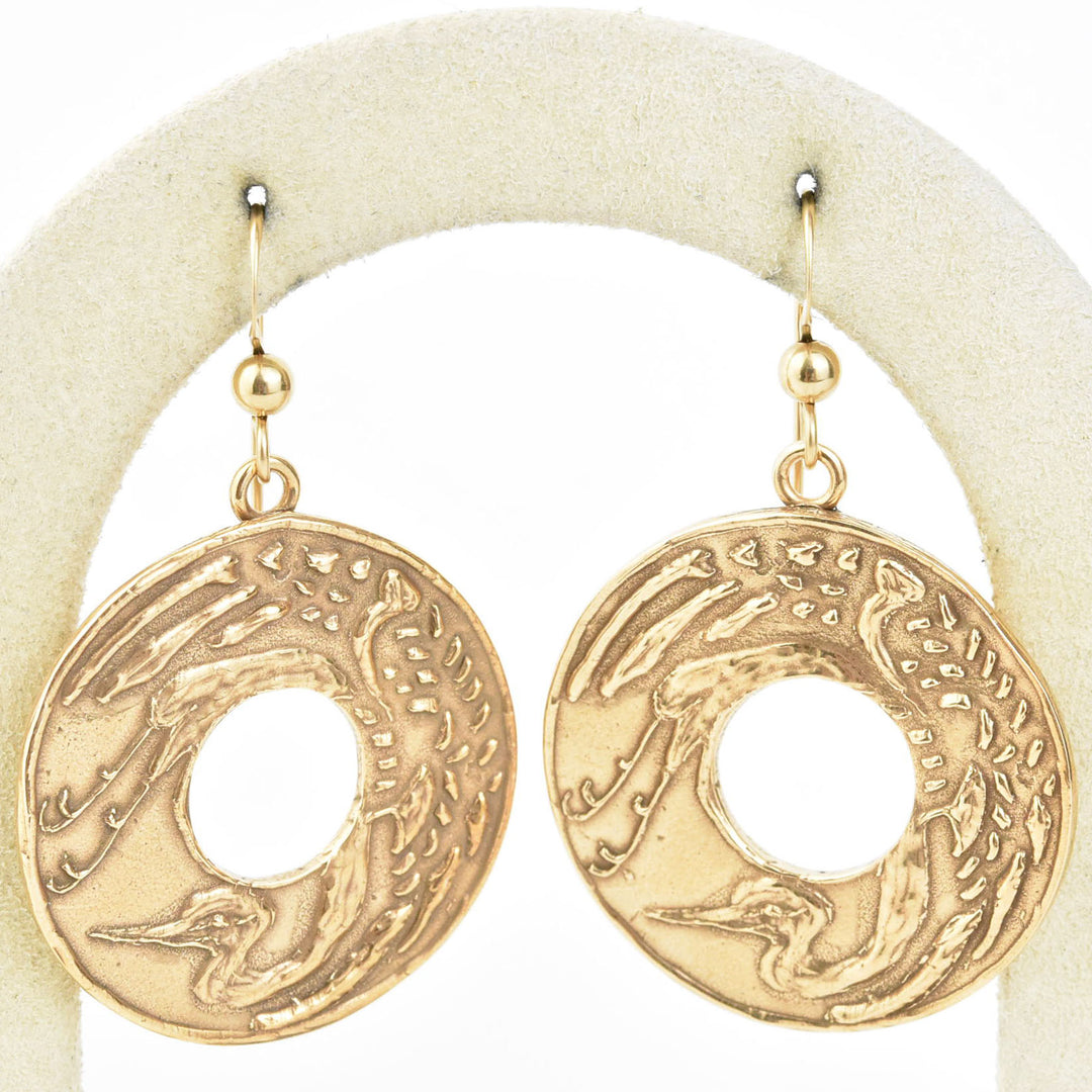 Flying Crane Earrings