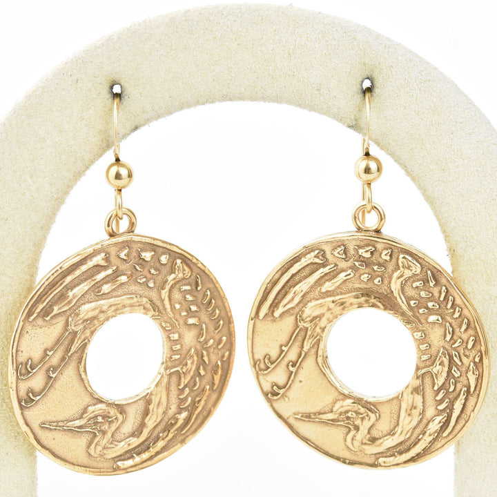 Flying Crane Earrings