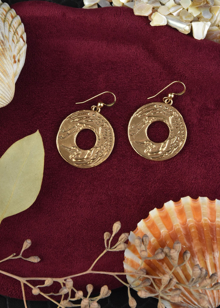 Flying Crane Earrings