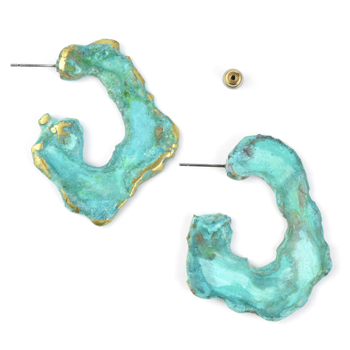 Crater Hoop Studs