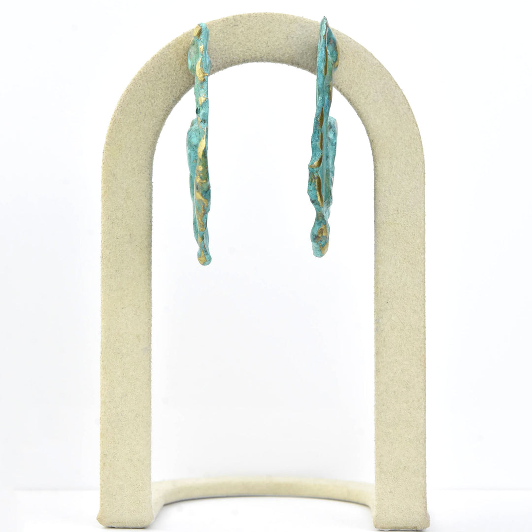 Crater Hoop Studs